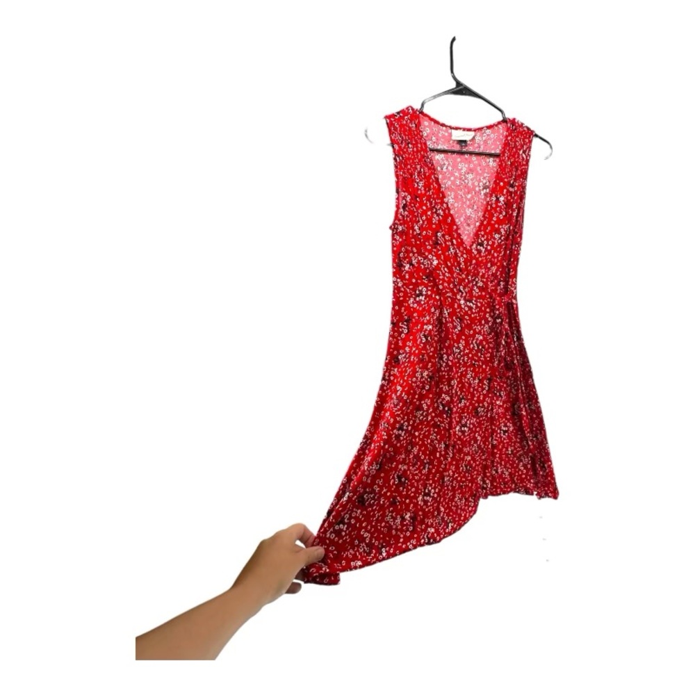 Universal Thread | S Small Red Print Sleeveless D… - image 3
